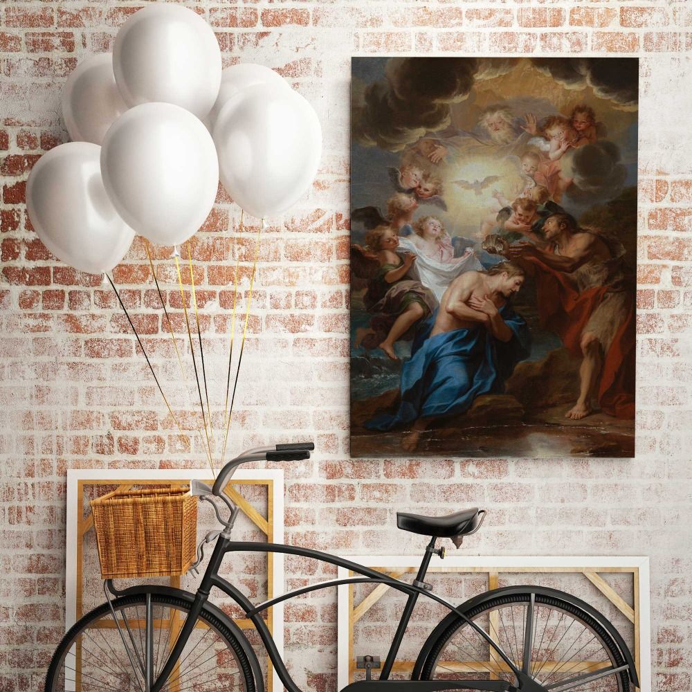 The Baptism of Christ by Antoine Coypel canvas wall art - Image 6