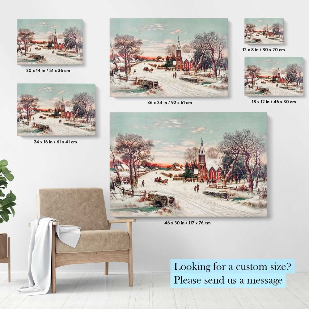 Christmas Eve by Hoover & Son canvas wall art - Image 6