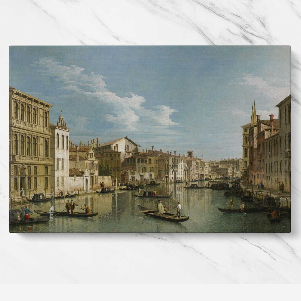 The Grand Canal in Venice from Palazzo Flangini to Campo San Marcuola canvas wall art - Image 7