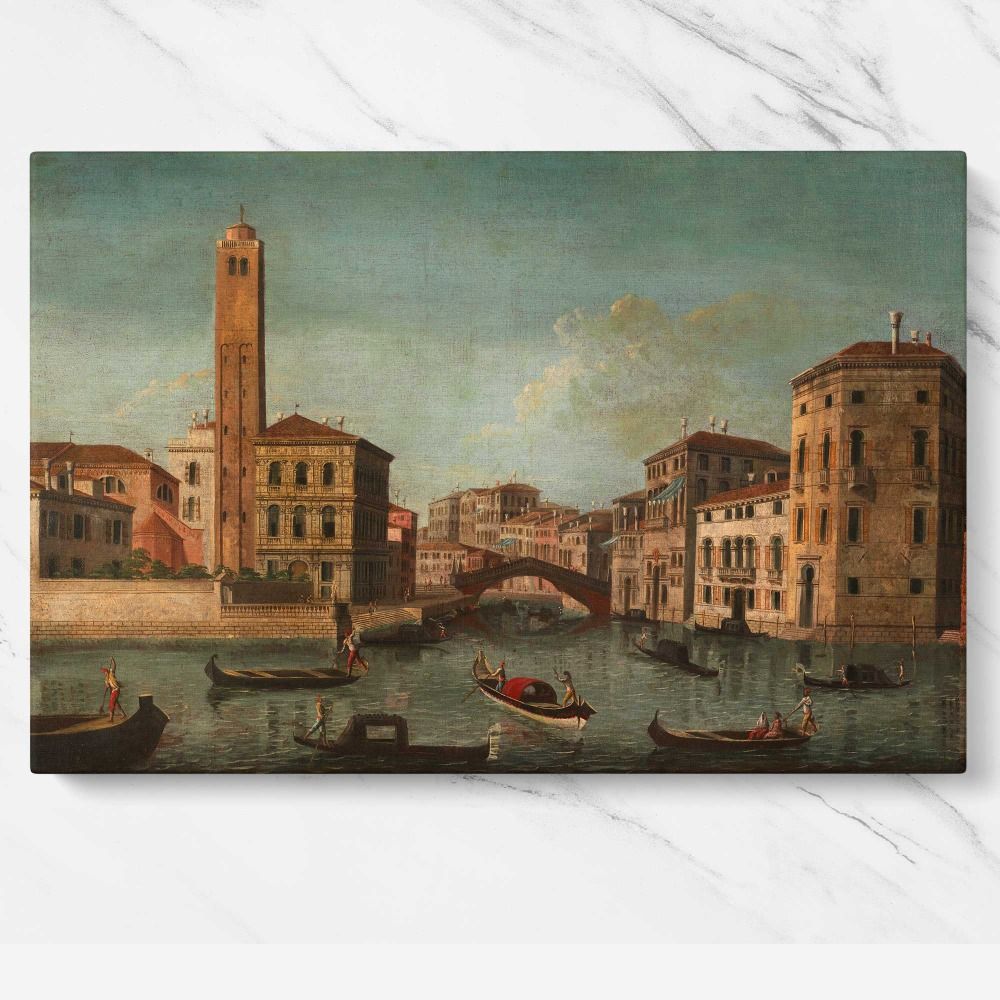 Scene on the Grand Canal Venice Smithsonian American Art Museum Bequest of Mabel Johnson Langhorne canvas wall art - Image 7