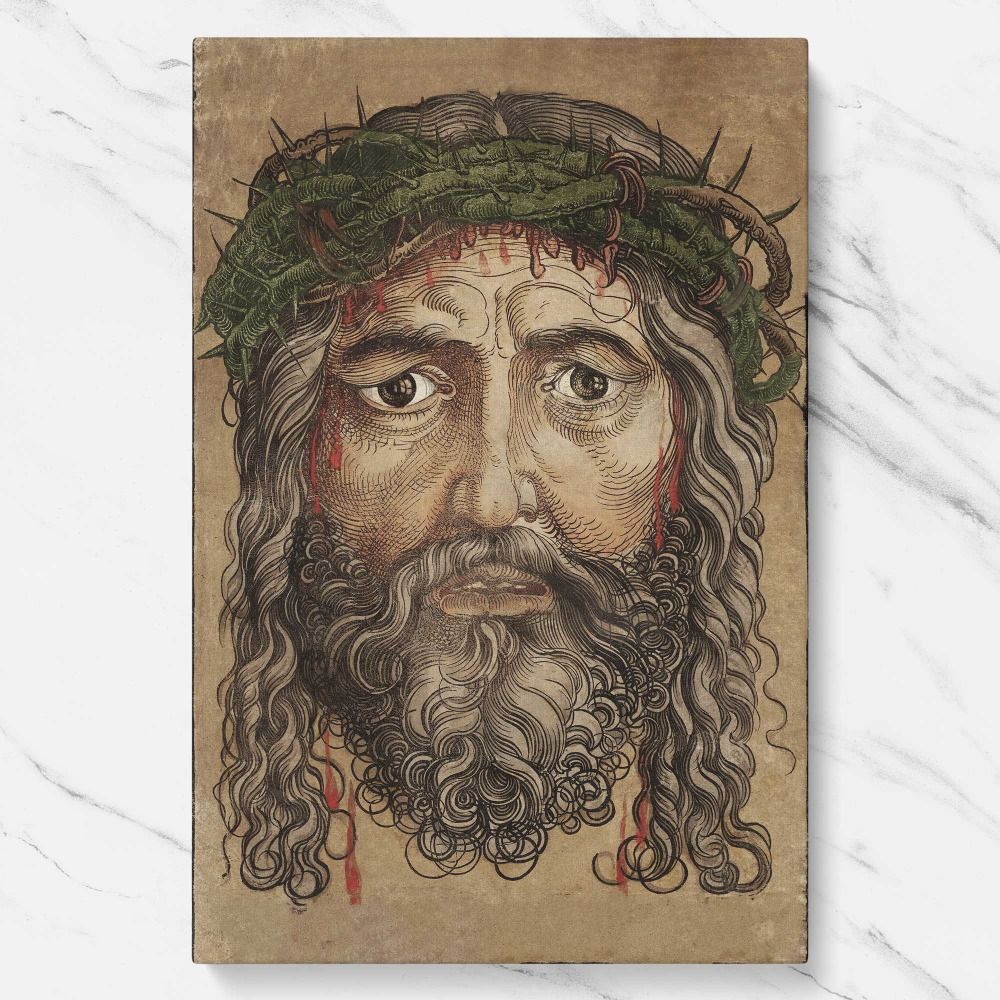 Head of Jesus Christ (1928) by Albert Durer canvas wall art - Image 7