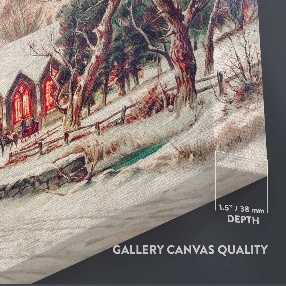 Christmas Eve by Hoover & Son canvas wall art - Image 8