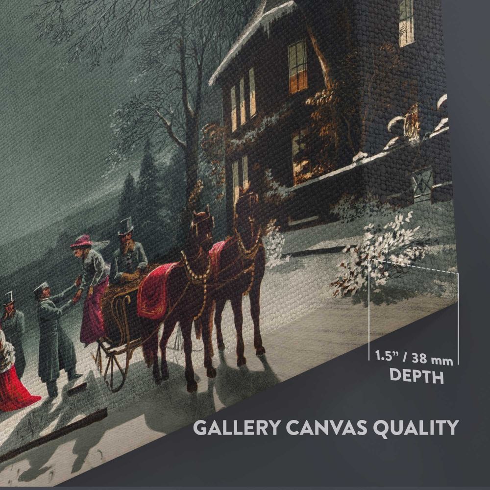 Christmas Eve by Joseph Hoover Sons canvas wall art - Image 8