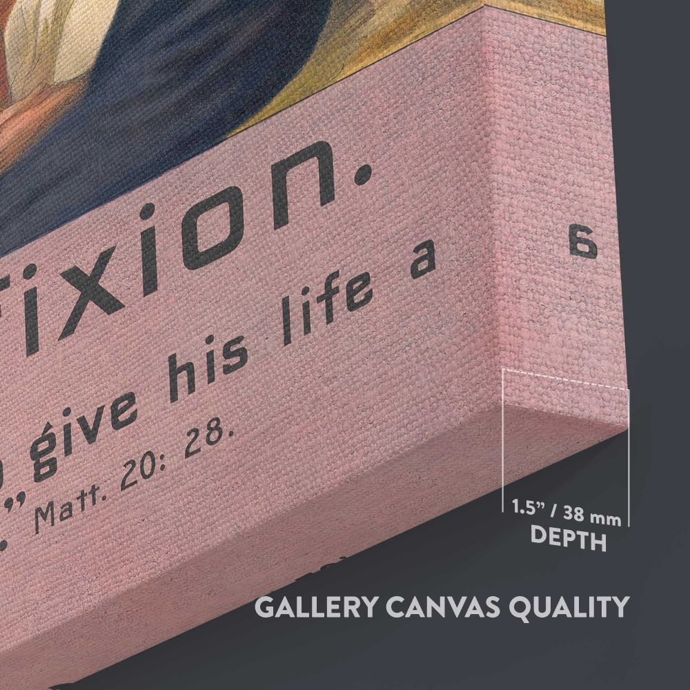 The crucifixion canvas wall art - Image 8