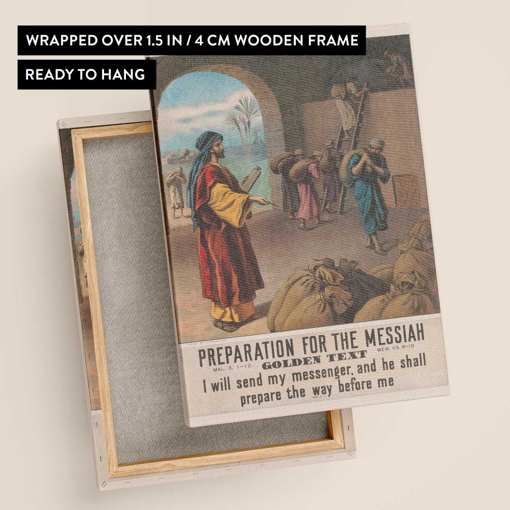 Preparation for the messiah canvas wall art - Image 9