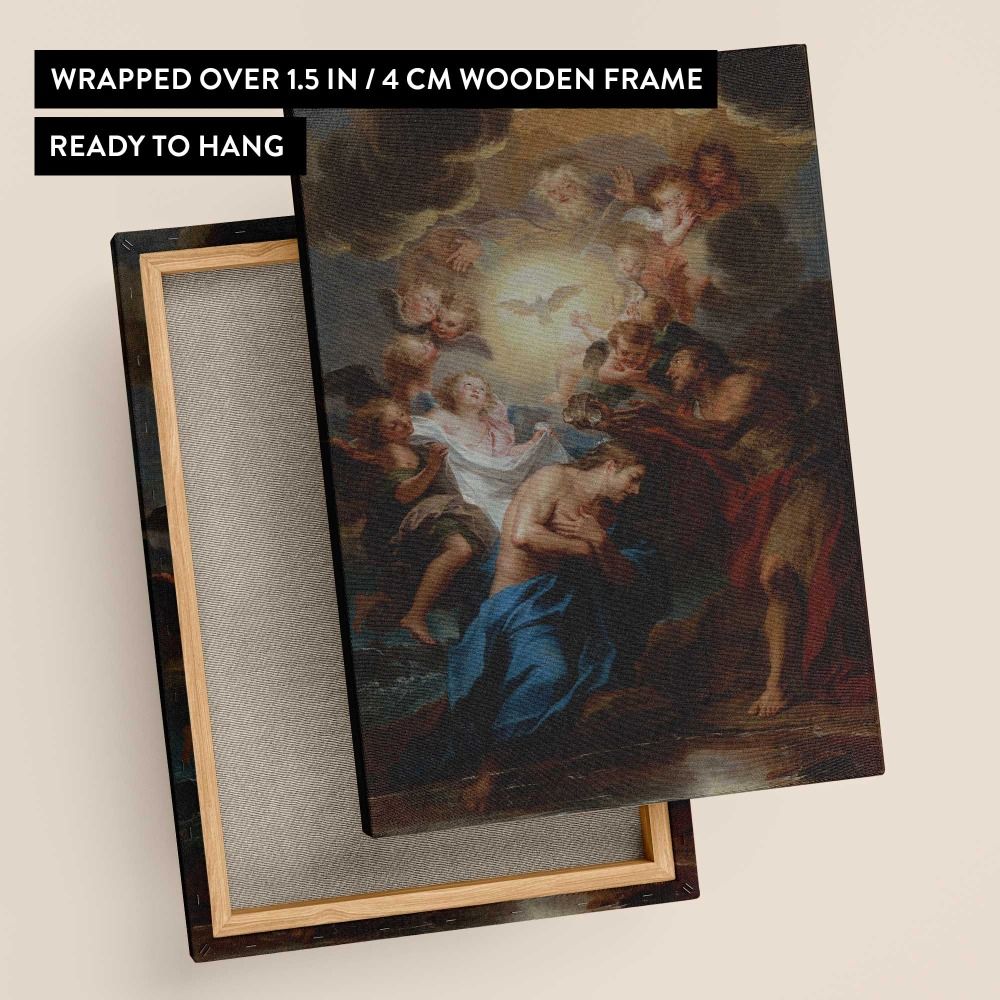 The Baptism of Christ by Antoine Coypel canvas wall art - Image 9