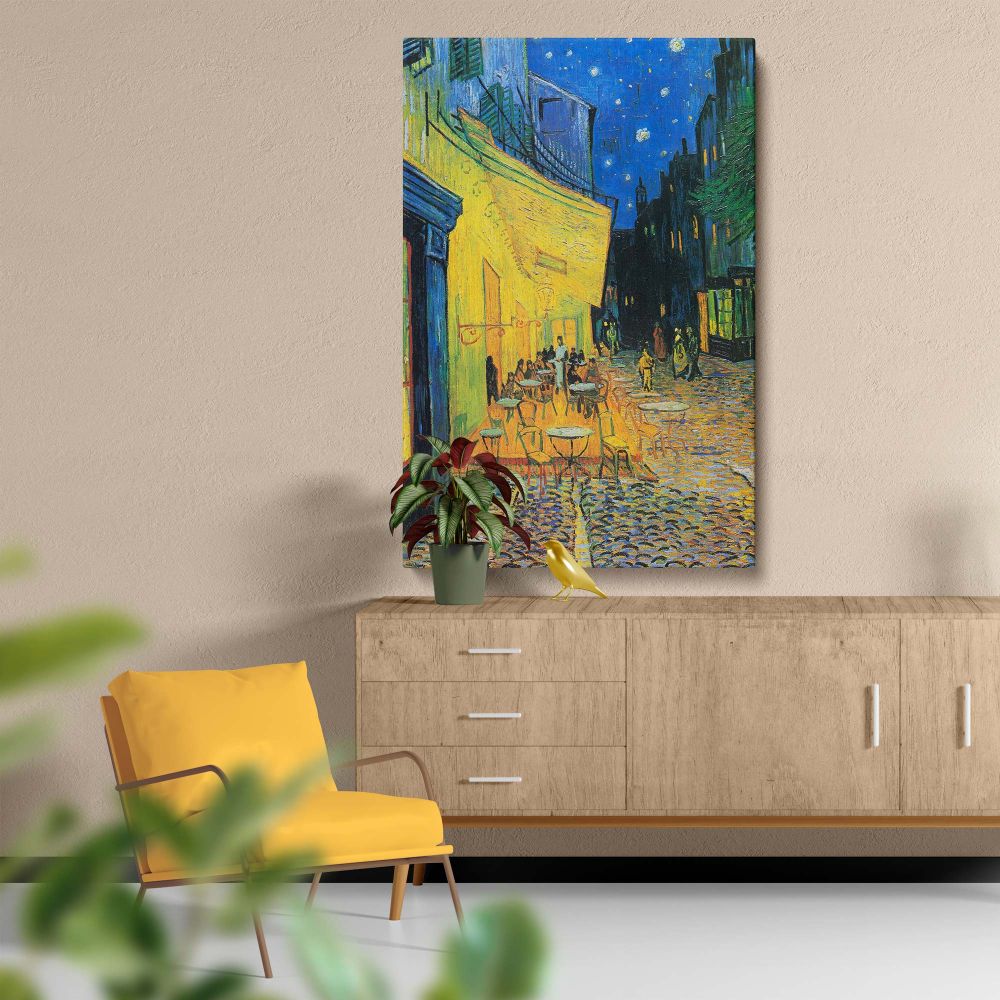 Cafe Terrace at Night Canvas Print Van Gogh - Starry Night Cafe Street Scene - Image 5