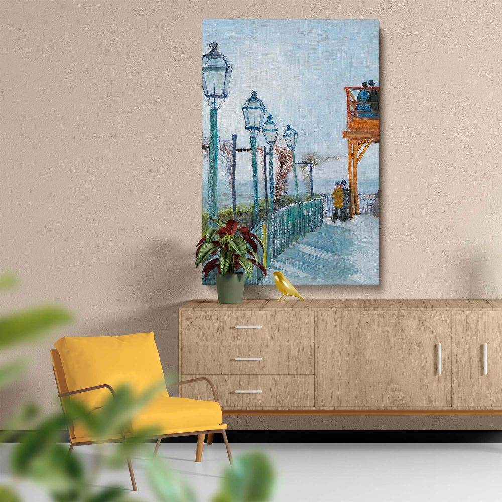 Terrace and Observation Deck by Van Gogh - Paris Street View Art canvas wall art - Image 5