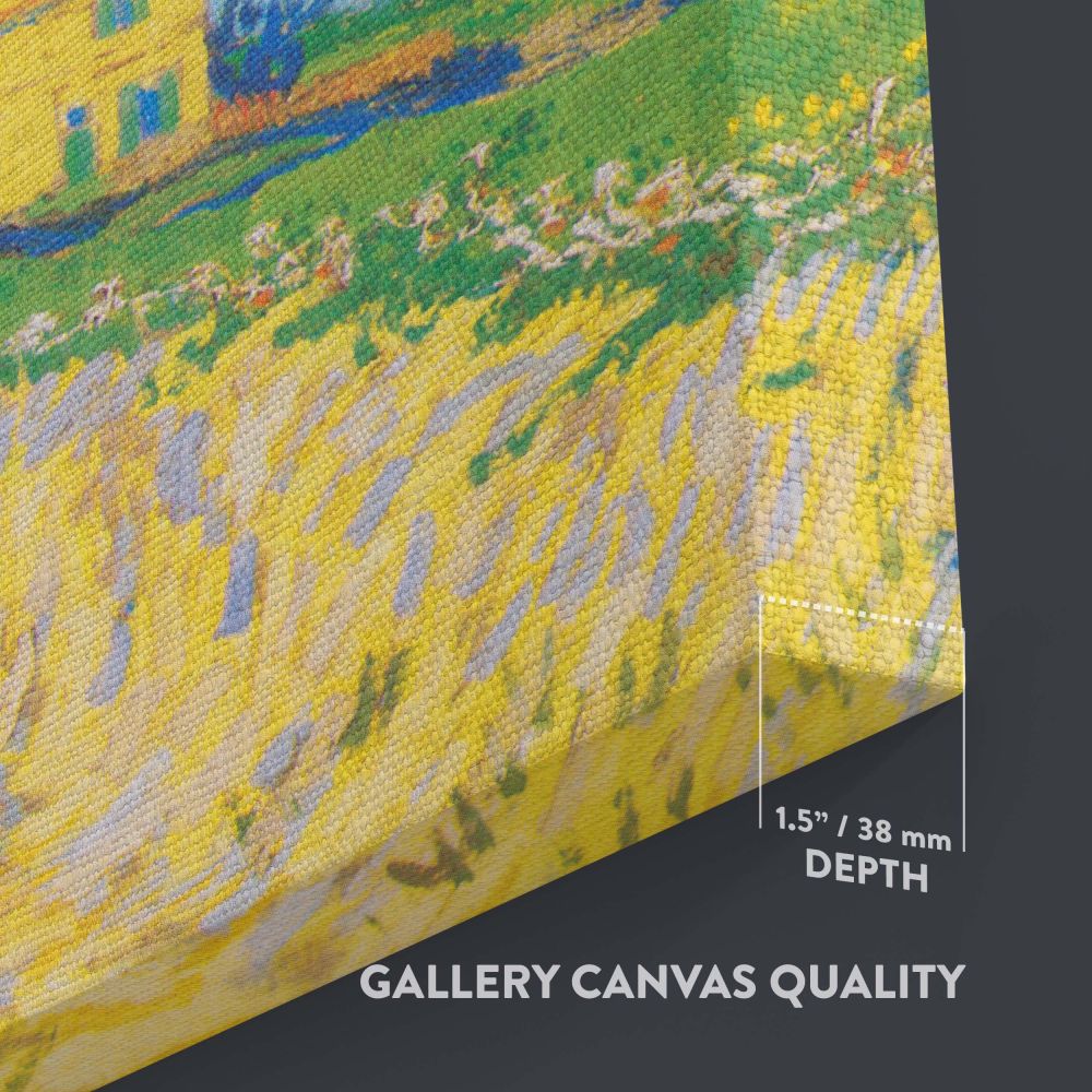 A Lane Near Arles - Blue Sky and Golden Fields Landscape By Vincent van Gogh canvas wall art - Image 3