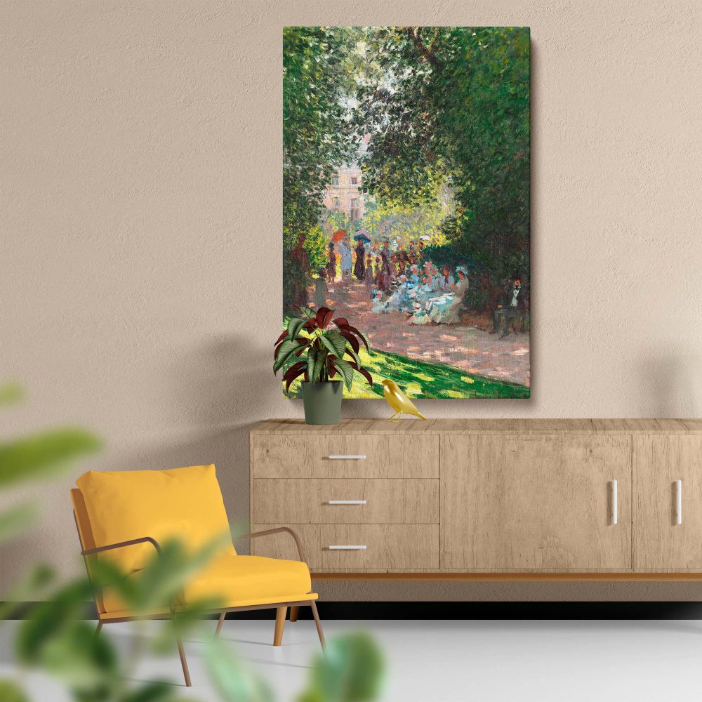 The Parc Monceau - Impressionist Park Scene Print By Claude Monet - Image 5