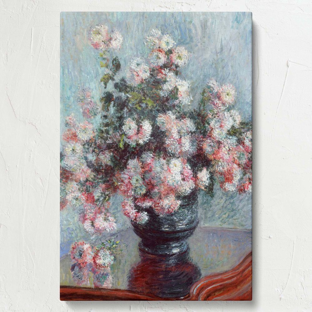 Chrysanthemums - Vintage Style Bouquet Still Life Print By Claude Monet - Image 7