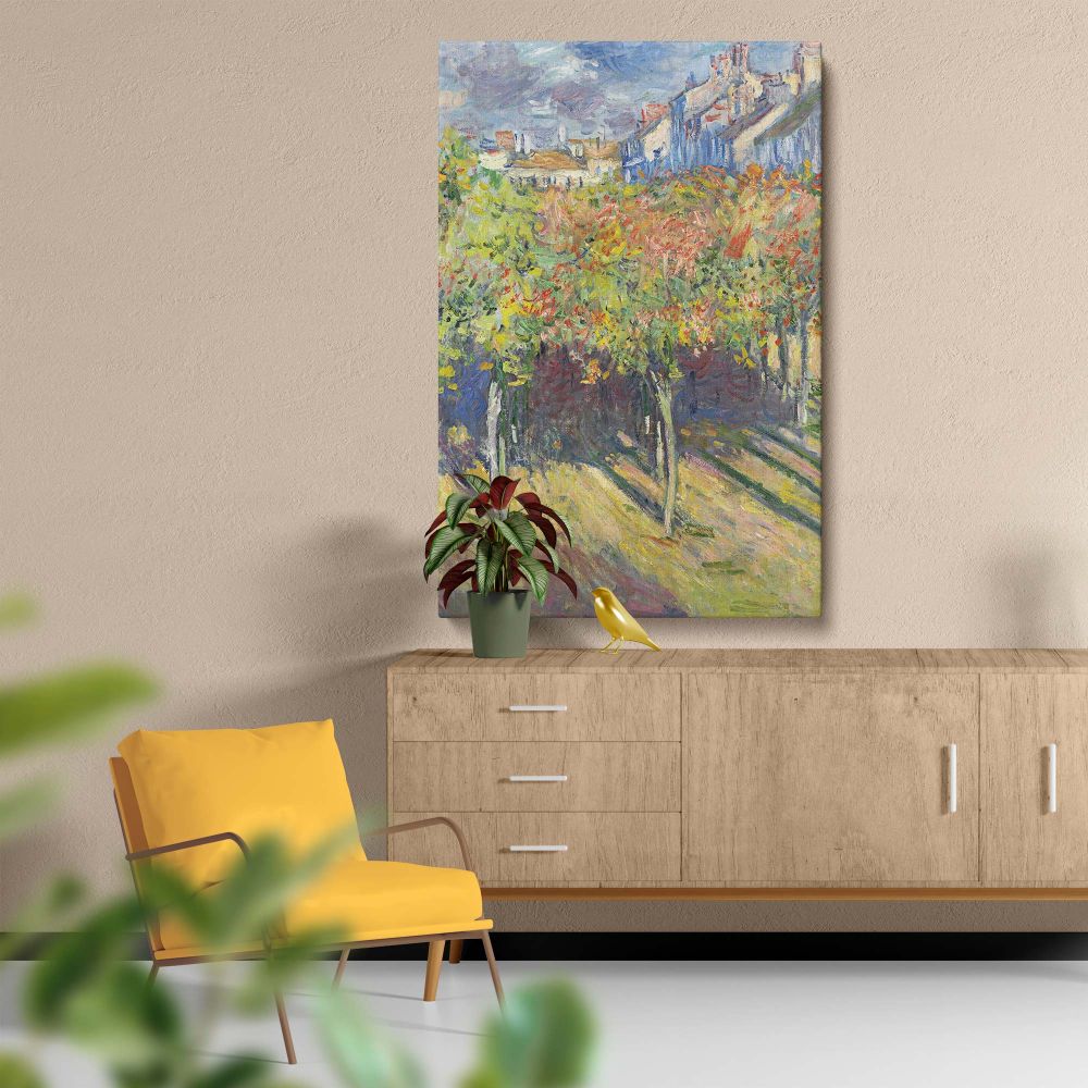 View from His House at Le Cours du 14 Juillet - Impressionist Landscape By Claude Monet canvas wall art - Image 5