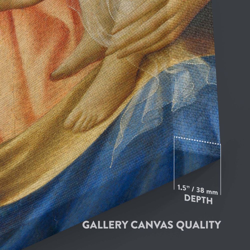Madonna of Humility - Early Renaissance Virgin and Child by Fra Angelico (1440) canvas wall art - Image 3