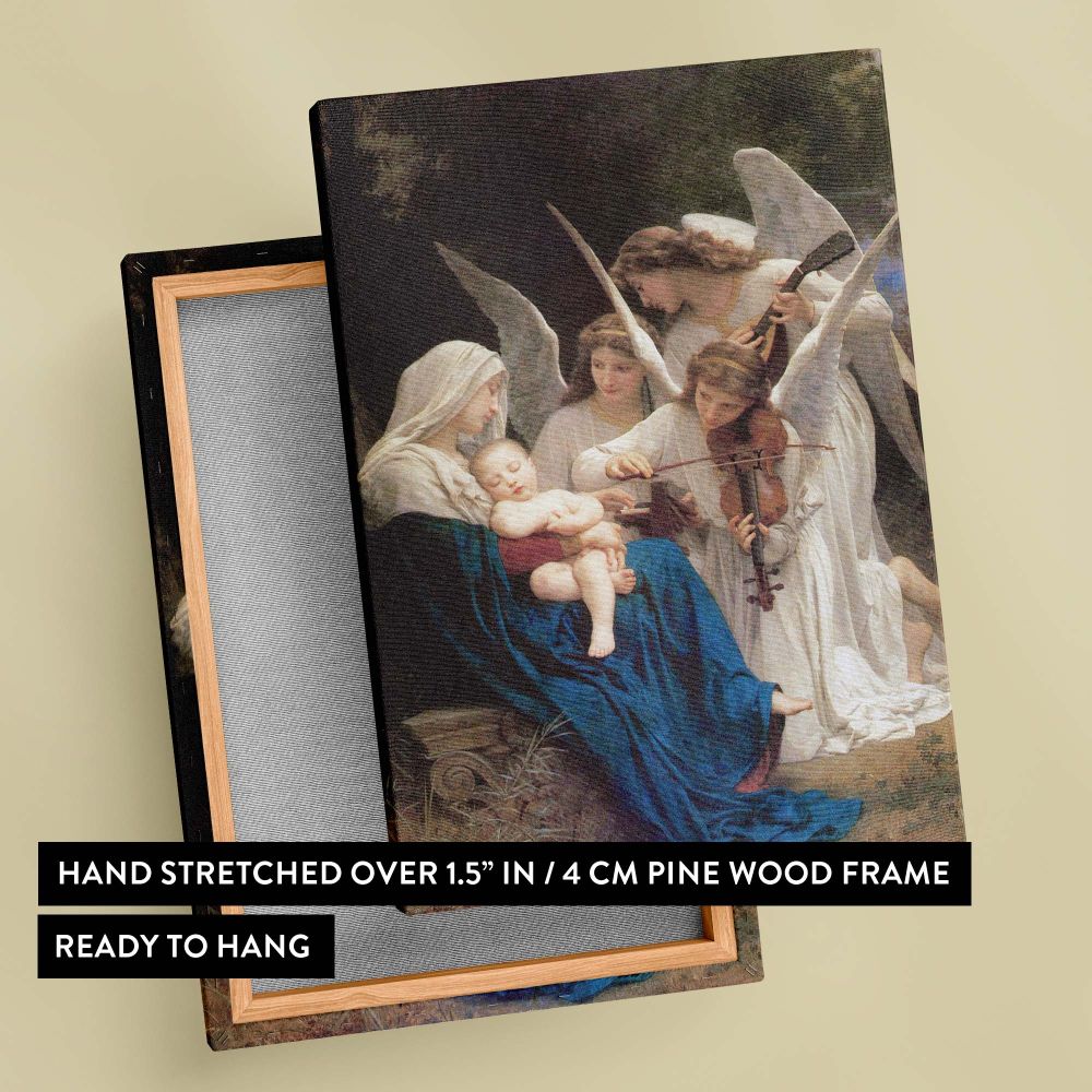 The Virgin of the Angels - Madonna with Child and Angels By Bouguereau canvas wall art - Image 6