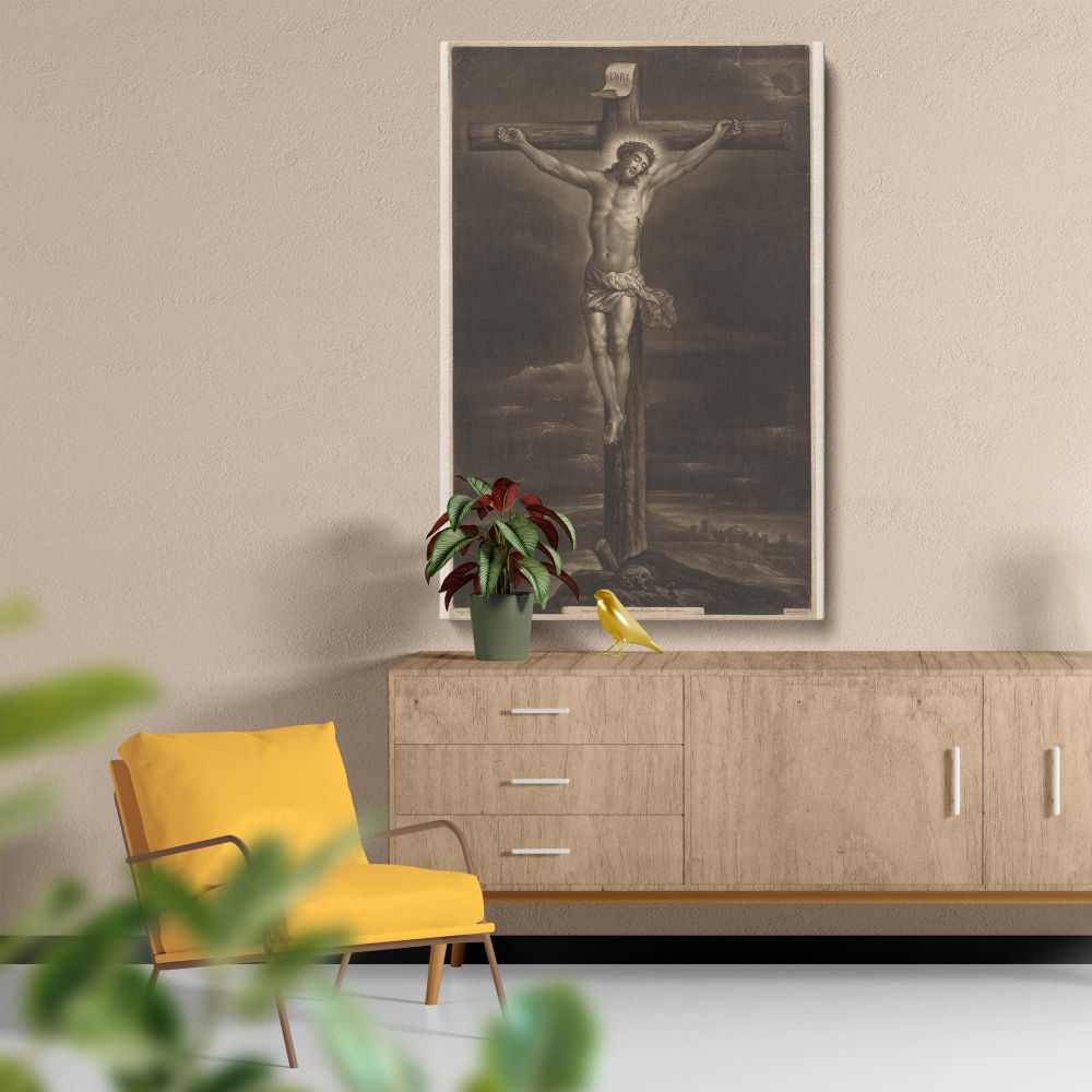Christus aan het Kruis - Dramatic Crucifixion Scene By Richard Brookshaw canvas wall art - Image 5
