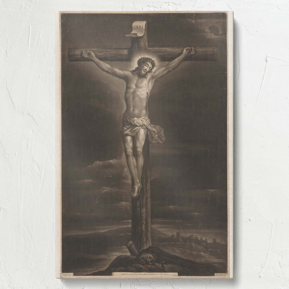 Christus aan het Kruis - Dramatic Crucifixion Scene By Richard Brookshaw canvas wall art - Image 7