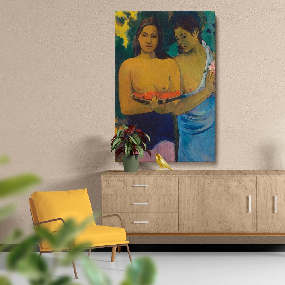 Two Tahitian Women - Vibrant Polynesian Scene By Paul Gauguin canvas wall art - Image 5