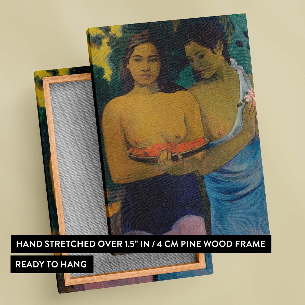 Two Tahitian Women - Vibrant Polynesian Scene By Paul Gauguin canvas wall art - Image 6