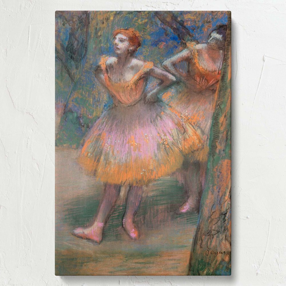 Two Dancers - Impressionist Ballet Scene By Edgar Degas canvas wall art - Image 6
