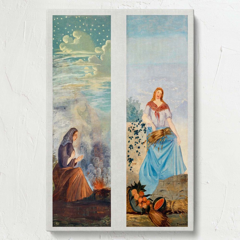 The Four Seasons - Allegorical Female Symbolism By Paul CŽzanne canvas wall art - Image 7