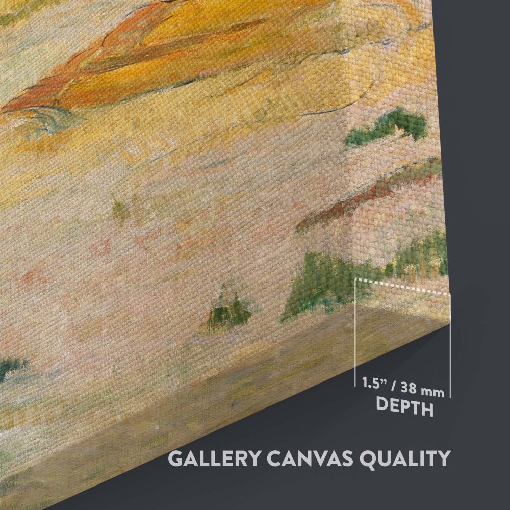 Landscape near Arles - Haystack Scene in Arles Countryside By Paul Gauguin canvas wall art - Image 3