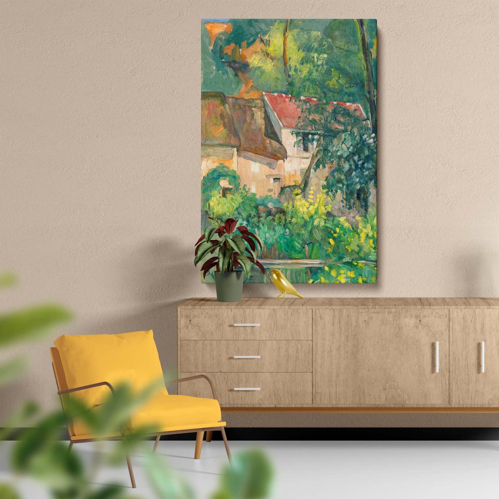 House of Pre Lacroix - Rustic French Cottage Scene By Paul CŽzanne canvas wall art - Image 5