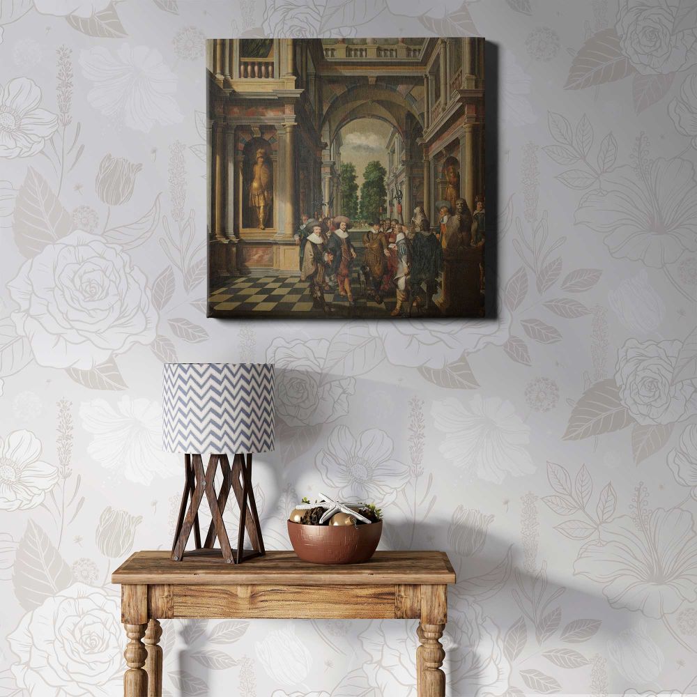 A Seven-Part Decorative Sequence: A Gallery (1630 - 1632) by Dirck van Delen — room mockup view 1