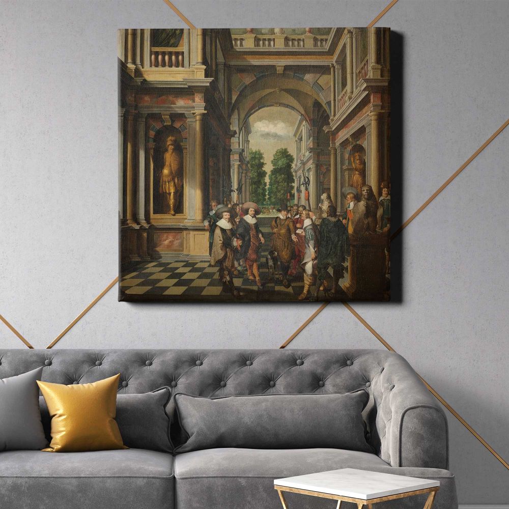 A Seven-Part Decorative Sequence: A Gallery (1630 - 1632) by Dirck van Delen — room mockup view 21
