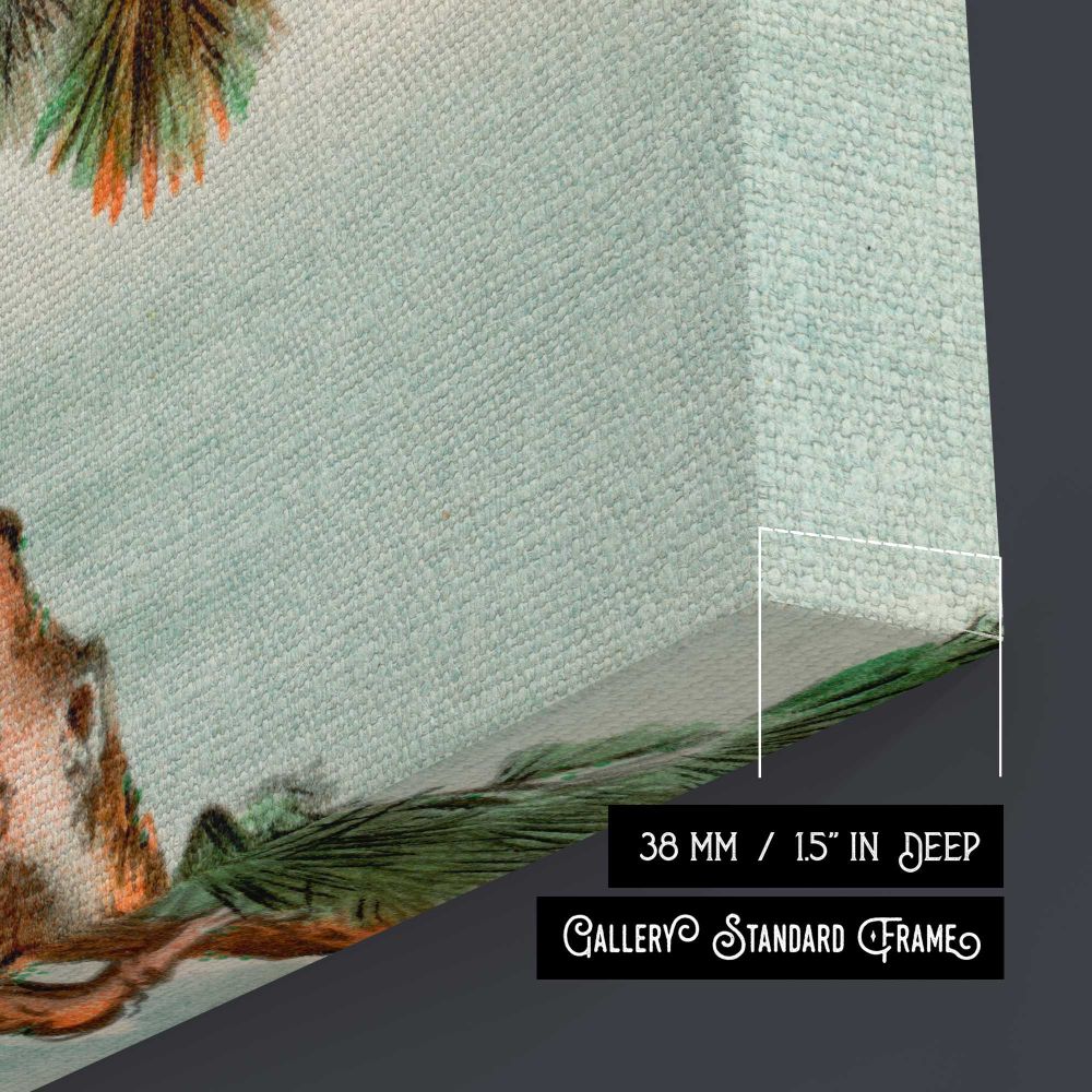 Bird perching on tree top, vintage Japanese animal painting by G.A. Audsley-Japanese illustration — room mockup view 5