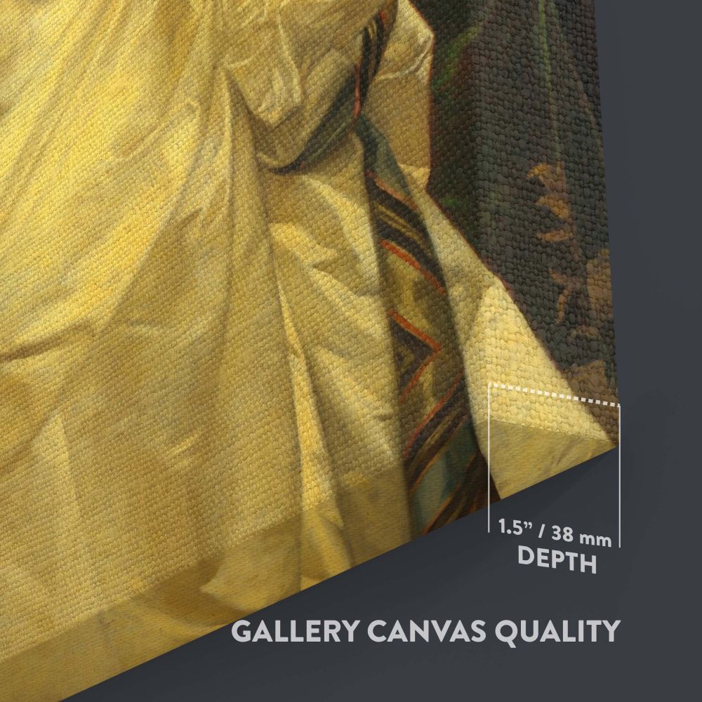Catharine Lorillard Wolfe - Victorian Lady in Ivory Gown canvas wall art - Image 3