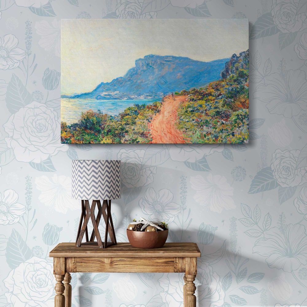 The Corniche near Monaco canvas wall art in room setting 5
