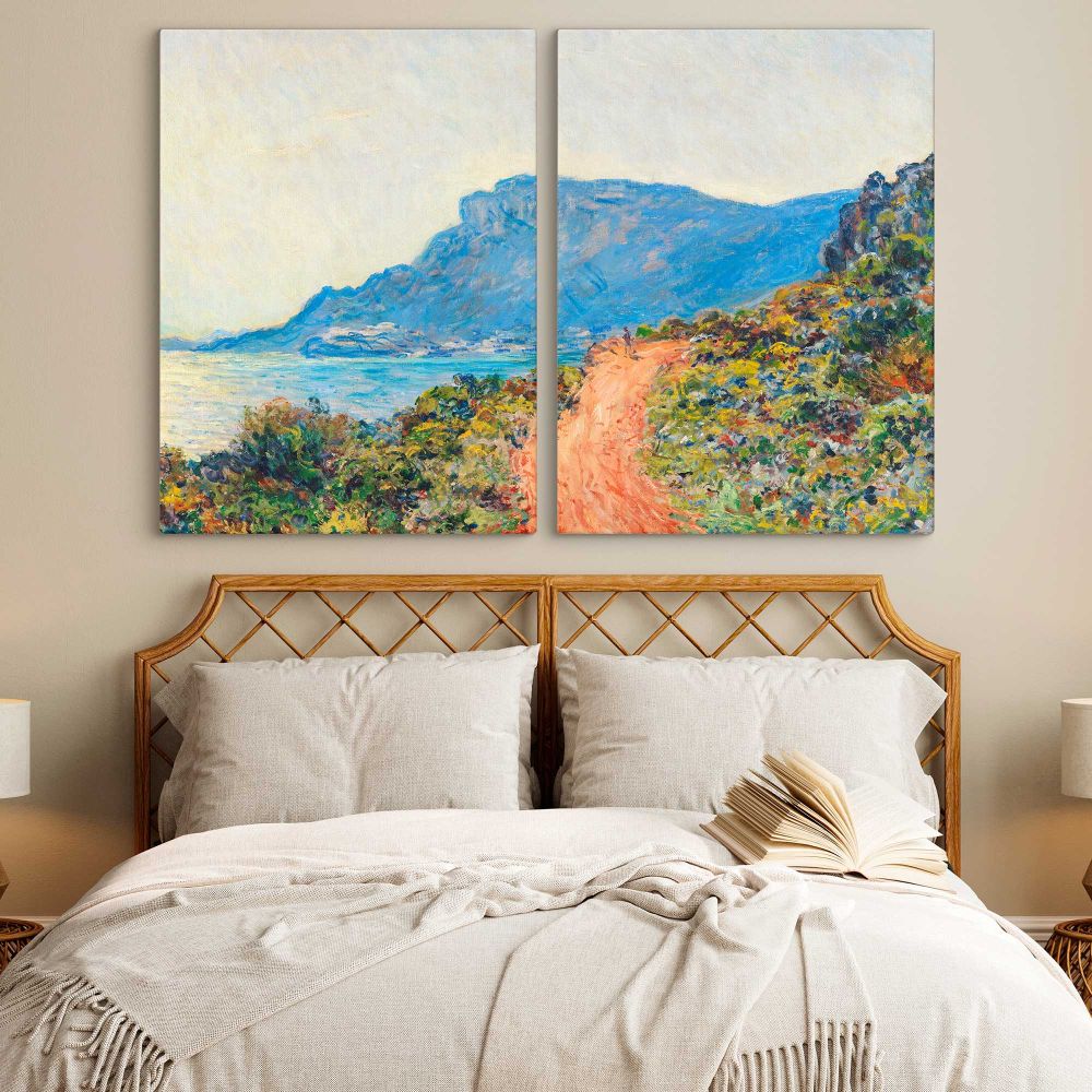 The Corniche near Monaco canvas wall art in room setting 6