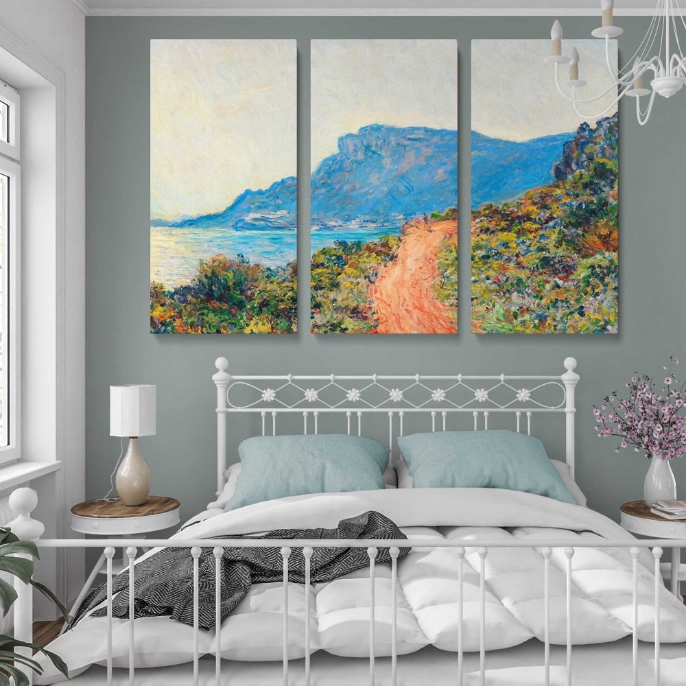 The Corniche near Monaco canvas wall art in room setting 7