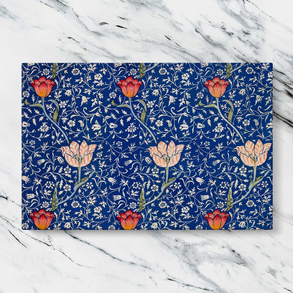 Medway Floral Pattern canvas artwork displayed on a marble background