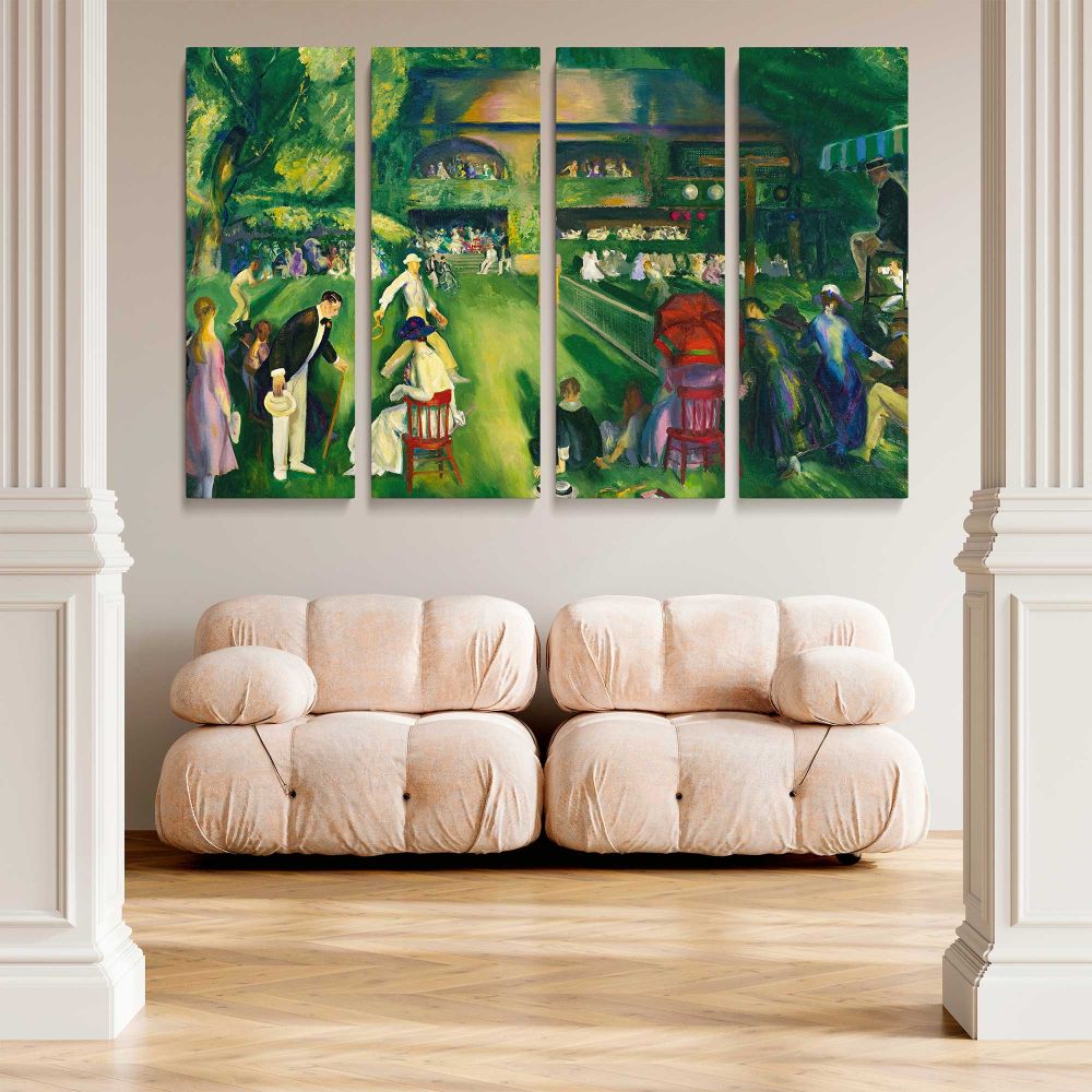 Tennis at Newport canvas wall art in room setting 5