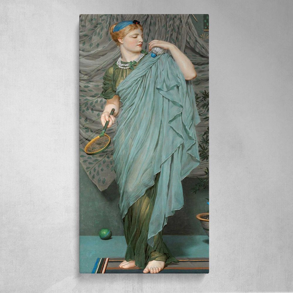 Battledore 1868 1870 by Albert Joseph Moore Canvas Wall Art Print