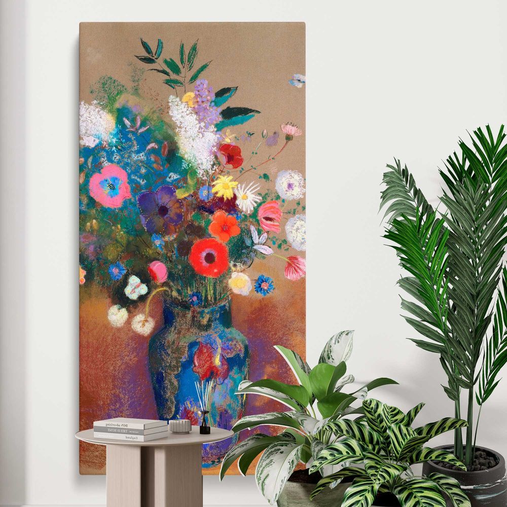Vintage by Odilon Redon canvas print displayed in a modern interior