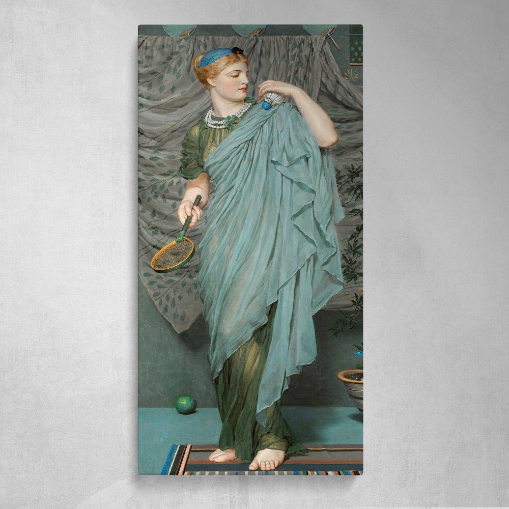 Battledore 1868 1870 by Albert Joseph Moore Canvas Wall Art Print
