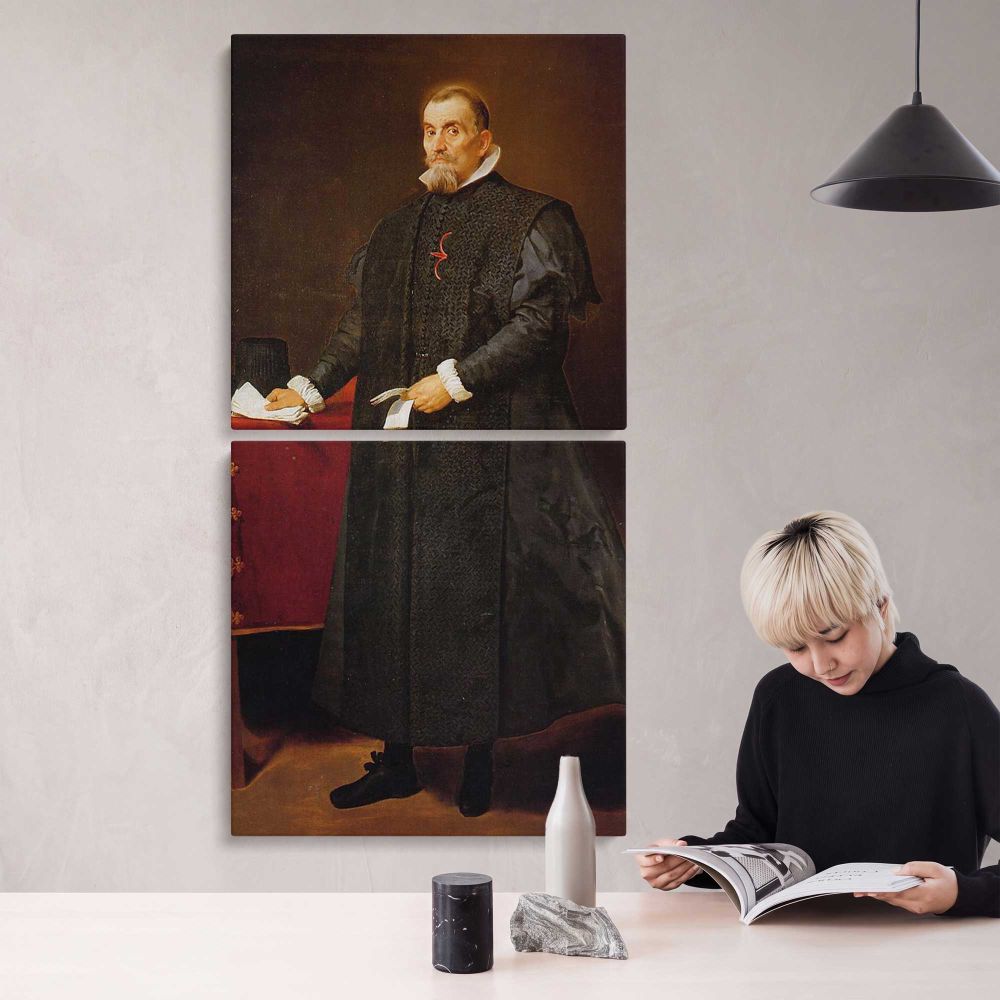 Don Diego del Corral y Arellano by Diego Velazquez canvas wall art mockup 04