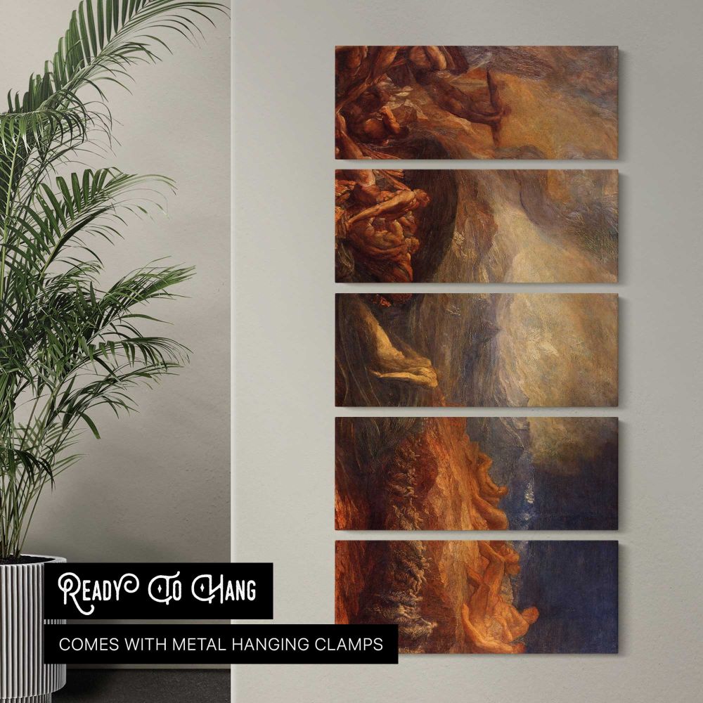 Chaos by George Frederic Watts canvas wall art in a contemporary room