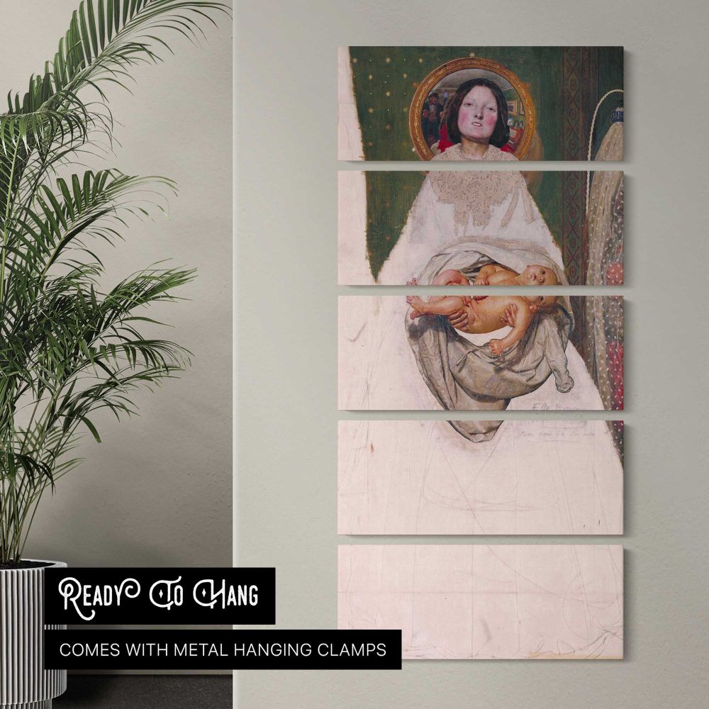 Portrait of Mrs Robert Harrison by John Singer Sargent canvas wall art in a contemporary room