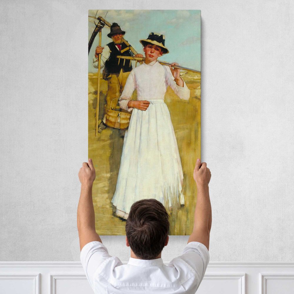 The Return of the Reapers by Henry Herbert La Thangue Canvas Wall Art Print