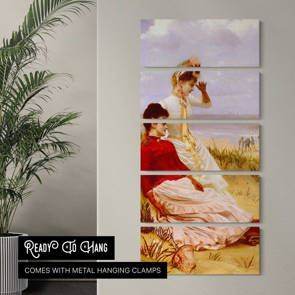 By the Sea by Georges van den Bos canvas wall art in a contemporary room