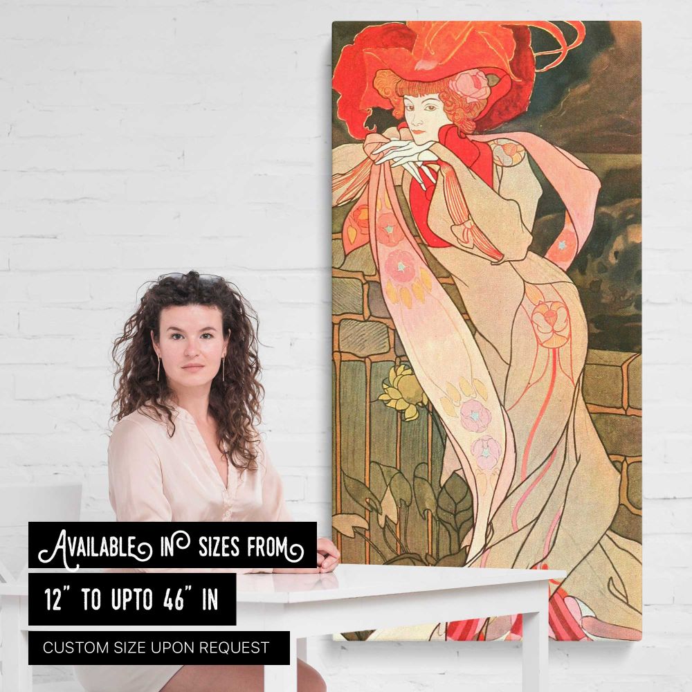 Decorative Watercolour 1903 by Georges de Feure canvas wall art mockup 03