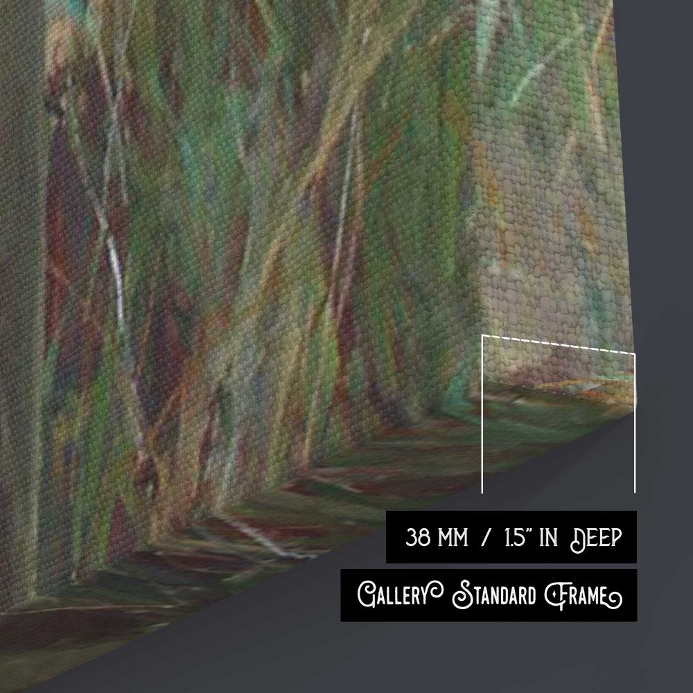 Listening by Daniel Gerhartz canvas print, canvas edge detail