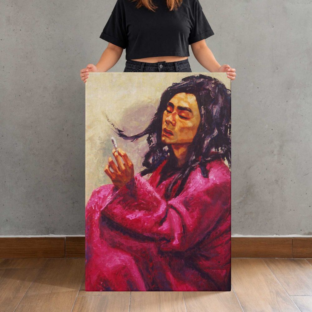 The Morning After by Aaron Coberly canvas print, held for scale