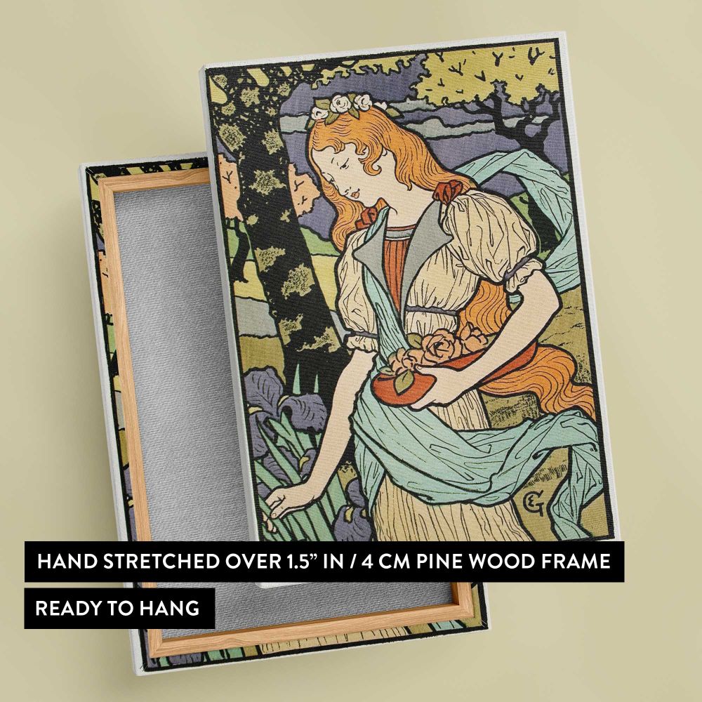 Grafton Galleries French Decorative Art Exhibition canvas print, front and back view