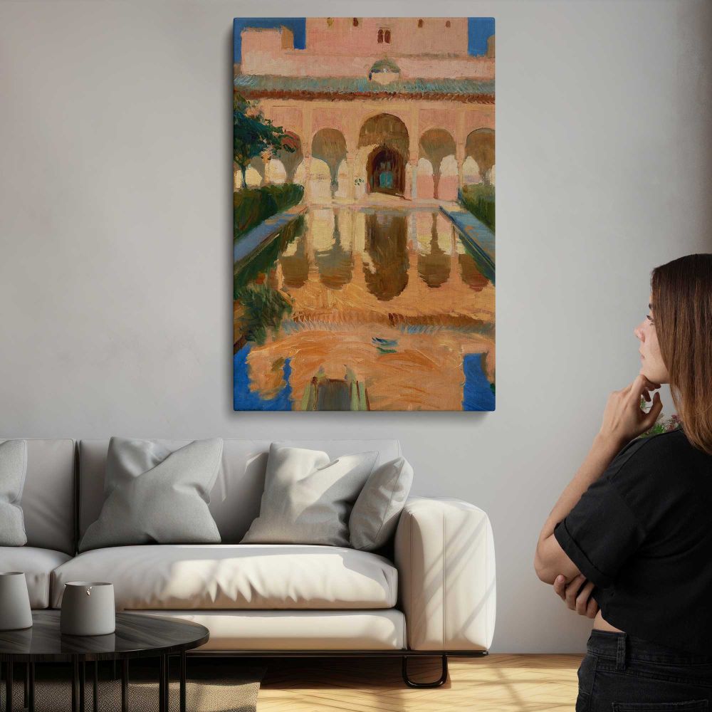 Hall of the Ambassadors Alhambra Granada by Joaquín Sorolla canvas print, room display