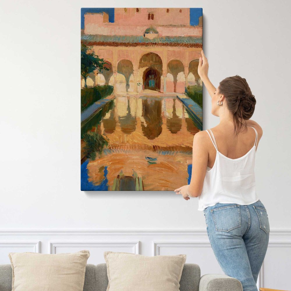 Hall of the Ambassadors Alhambra Granada by Joaquín Sorolla canvas print, displayed on a wall