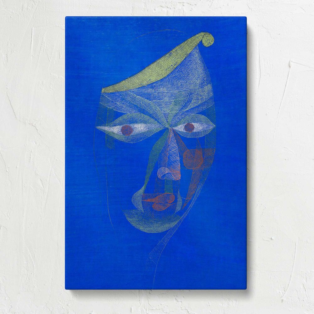 Portrait of an Oriental by Paul Klee canvas print, front view